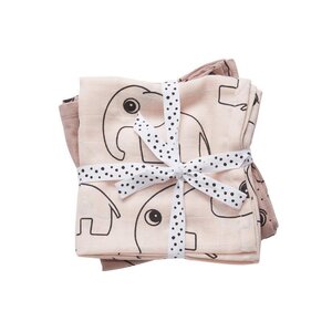 Done by Deer burp cloth, 2-pack, Contour - Done by Deer