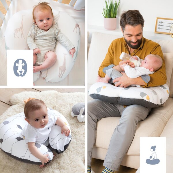 Doomoo Softy nursing pillow Blue Grey Moon - Doomoo
