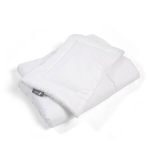 Nordbaby antklodės ir pagalvės rinkinys 100x130cm, 40x60cm, medvilnė, White - Doomoo