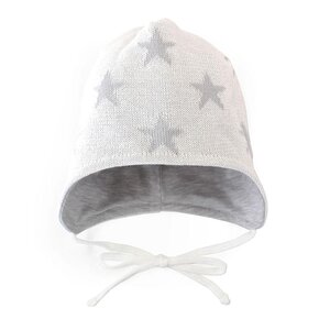 Nordbaby Knitted Baby Hat Star White - Color Kids