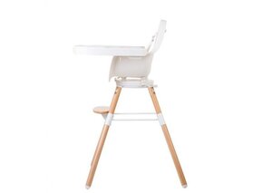 Childhome Evolu One.80° barošanas krēsls 2in1 + drošības barjera, Natural White - Joie
