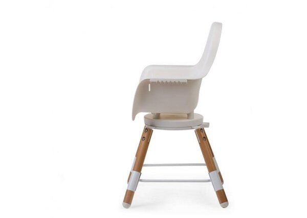 Childhome Evolu One.80° söögitool 2in1 turvakaarega, Natural White - Childhome