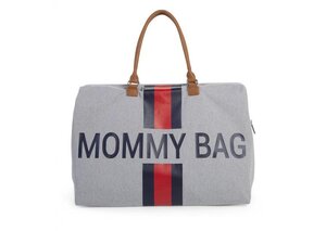 Childhome Mommy Bag nursery bag Canvas Grey Stripes - Elodie Details