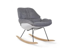 Childhome Rocking Lounge Chair White + Grey - Childhome