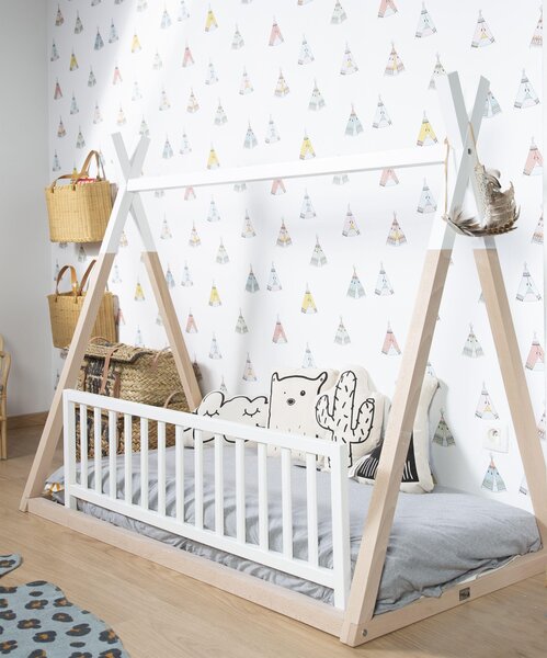 Childhome Tipi Cot Bed Natural/White 70x140 - Childhome