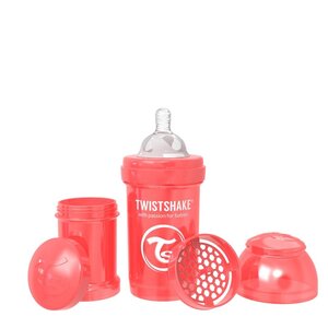 Twistshake koolikutevastane lutipudel 180ml Pearl Red - Twistshake