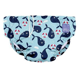 Bambino Mio Reusable Swim Nappy, Whale Wharf - Bambino Mio