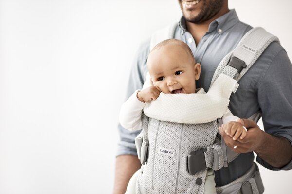 BabyBjörn Teething Bib For Carrier One, White - BabyBjörn