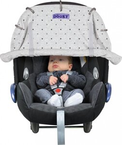 Dooky Universālais saules aizsargs Light Grey Crowns - Cybex