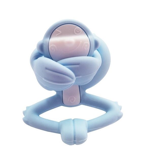 Mombella teether Hugging Monkey Light Blue - Mombella