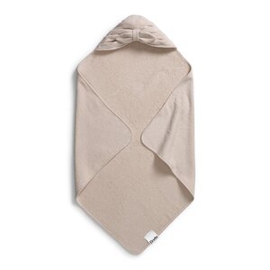 Elodie Details hooded towel 80x80cm, Powder Pink Bow - BabyOno