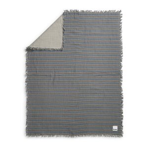 Elodie Details Soft Cotton Blanket  Sandy stripe One Size Blue/Beige/Black - Elodie Details