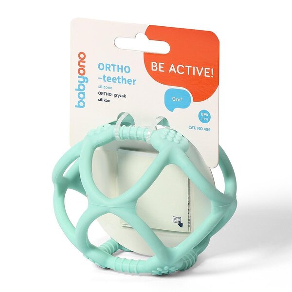 BabyOno närimisrõngas Ortho Green - BabyOno