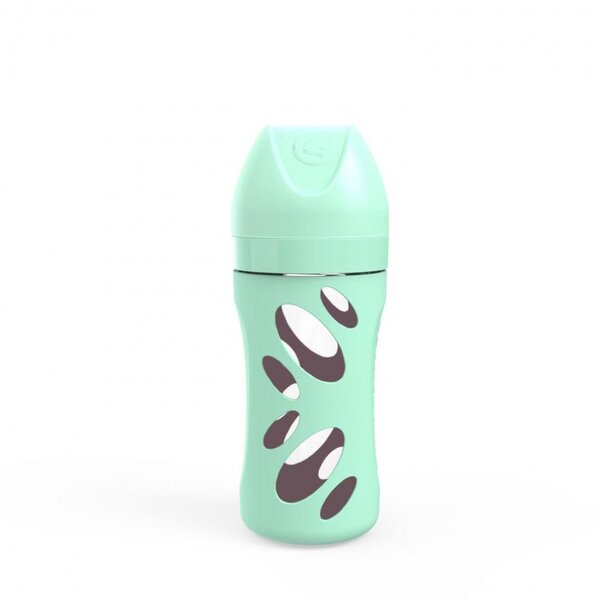 Twistshake Anti-Colic Glass Bottle 260ml Pastel Green - Twistshake