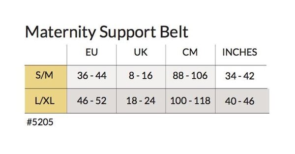 Carriwell Maternity Support Belt, L/XL Black - Carriwell