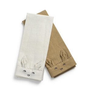 Elodie Details Baby napkins 2pcs Lt Grey / Beige - Elodie Details