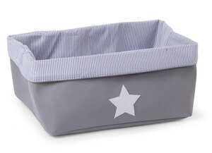 Childhome canvas box 40x30x20 Grey Stripes - Childhome