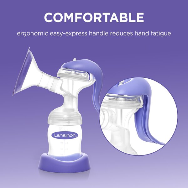 Lansinoh Manual Breast Pump BPA/BPS free  Violet - Lansinoh