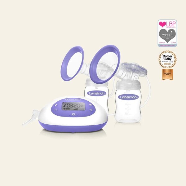 Lansinoh 2-in-1 Electric Breast Pump BPA/BPS free  Violet - Lansinoh