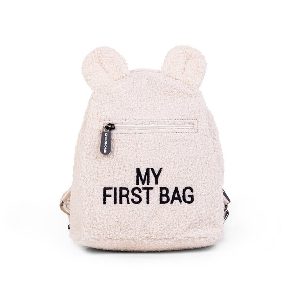 Childhome mugursoma bērniem My first bag Teddy Off White - Childhome