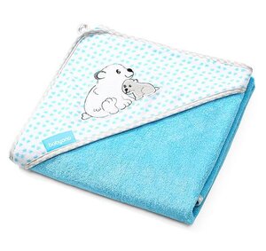 BabyOno bamboo hooded towel 100x100cm, Blue - BabyOno