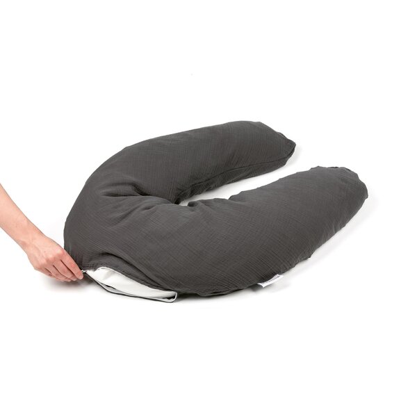 Doomoo Comfy Big nursing pillow, Tetra Grey - Doomoo