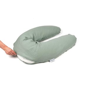 Doomoo Comfy Big barošanas spilvena/pakaviņa pārvalks, Tetra Green - Doomoo