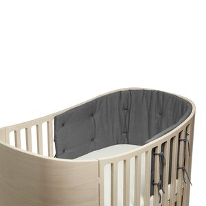 Leander bumper for Classic baby cot, Cool Grey - Done by Deer
