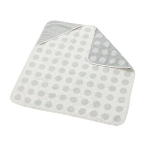 Leander hooded towel 80x80cm, Cool grey  - Fehn