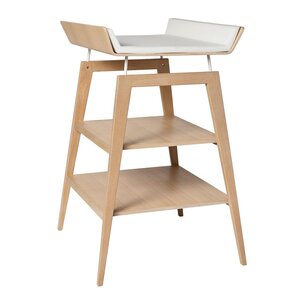 Leander changing table w. Mat Linea, Oak - Leander