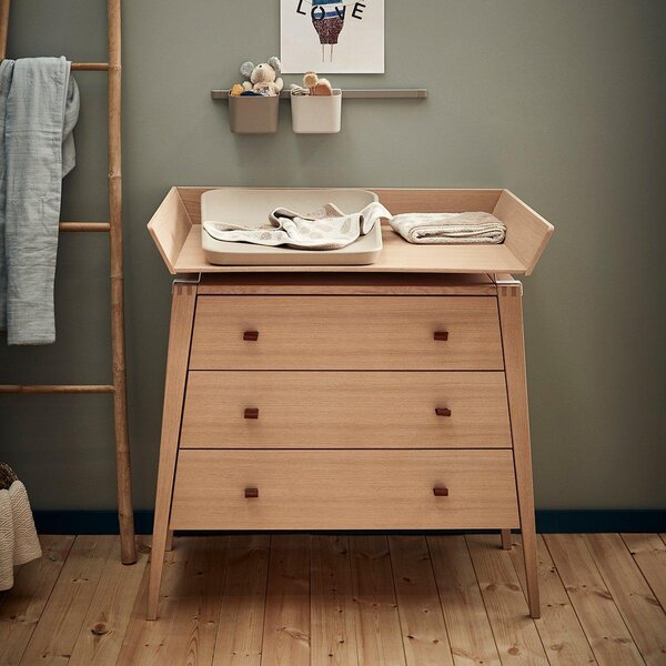 Leander changing unit for Linea dresser, Oak - Leander