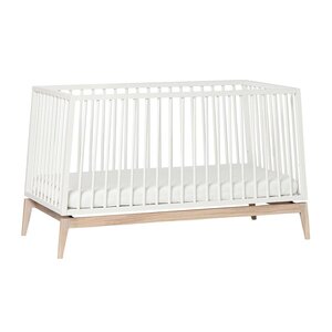 Leander Luna baby cot 140x70cm, White/Oak  - Leander