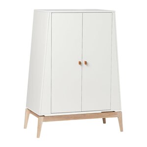 Leander Luna riidekapp 138x103, White Oak - Leander