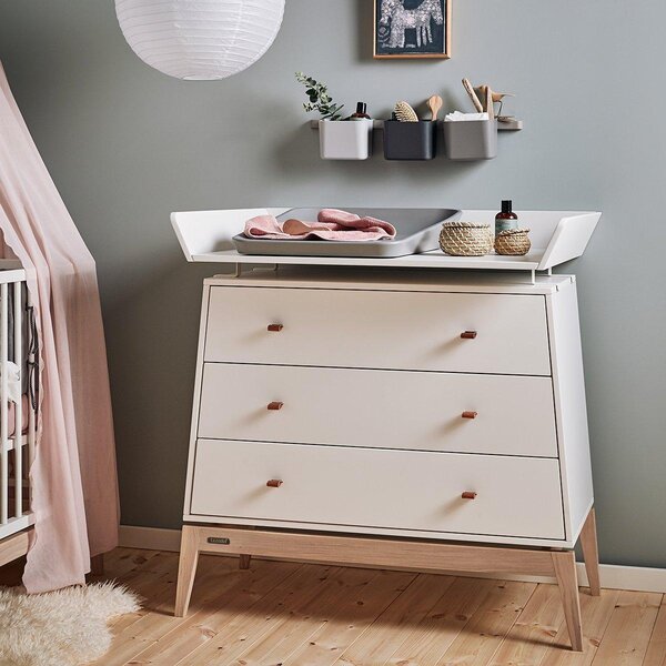 Leander Luna dresser, White/Oak  - Leander