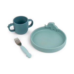 Done by Deer Peekaboo dinner set Deer Friends Blue - Suavinex