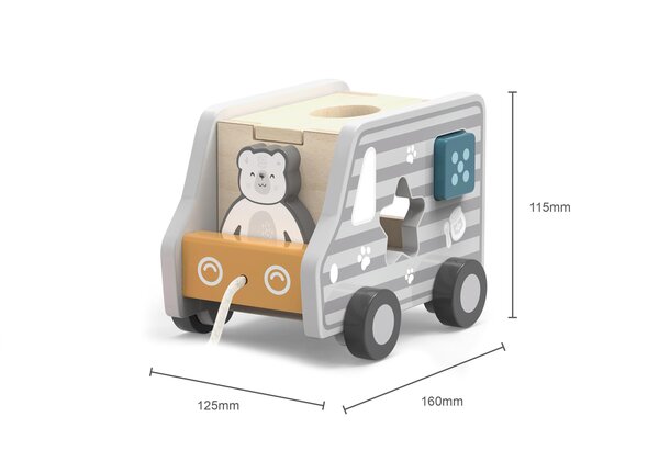 PolarB Pull-Along Shape Sorting Truck - PolarB