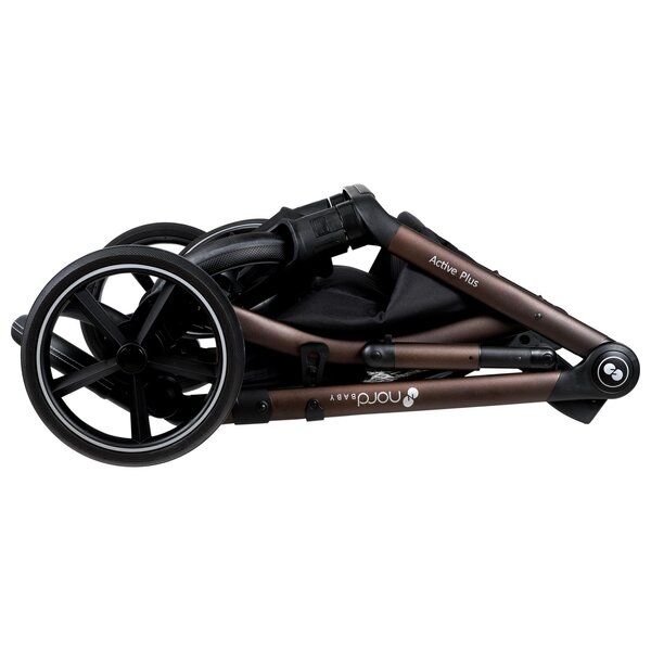 Nordbaby Active Plus kомплект коляски Garden Green, Bronze Black - Nordbaby
