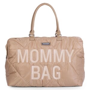 Childhome Mommy Bag suur tarvikute kott Puffered Beige - Childhome