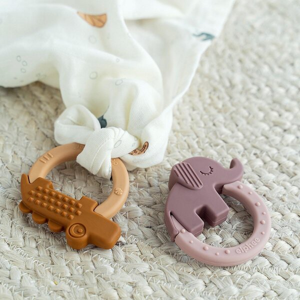 Done by Deer silicone teether 2-pack, Deer Friends  - Done by Deer