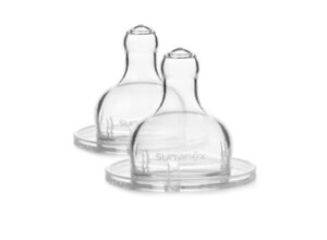 Suavinex 3 position silicone teat 2 units White - Suavinex