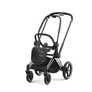 Cybex Priam V4 važiuoklė Chrome Black su juoda rankena  - Cybex