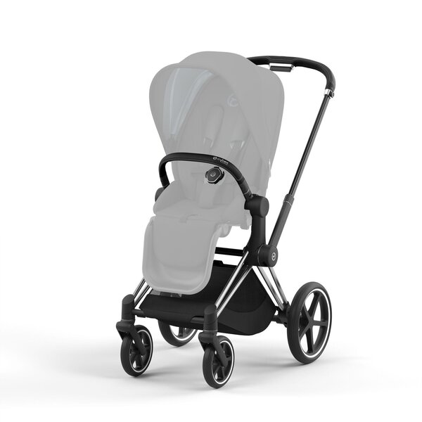 Cybex Priam V4 vankriraam kroom, musta käepidemega - Cybex