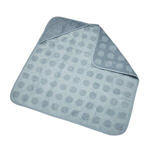 Leander hooded towel 80x80cm, Blueberry - Fehn