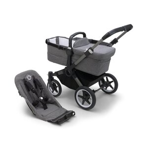 Bugaboo Donkey 5  vankriraam Graphite ja kangad Grey Melange  - Bugaboo