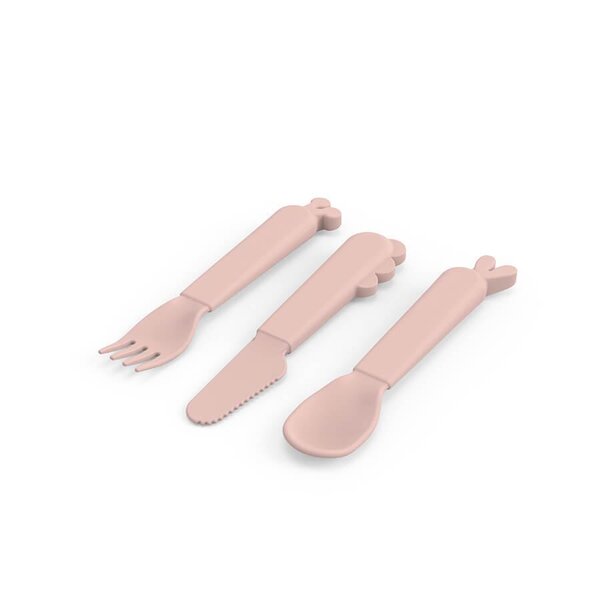 Done by Deer Kiddish cutlery set Deer friends Powder - Done by Deer