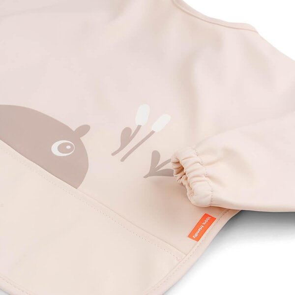 Done by Deer Sleeved pocket bib Deer Friends - Done by Deer