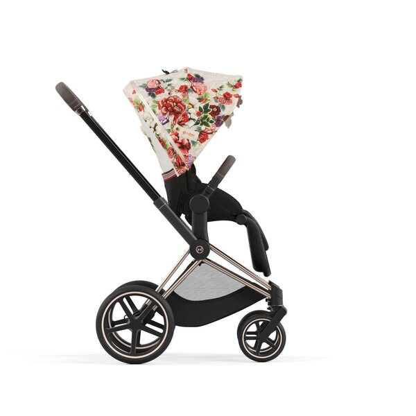 Cybex Priam V4 kомплект коляски Spring Blossom Light, Rose Gold - Cybex