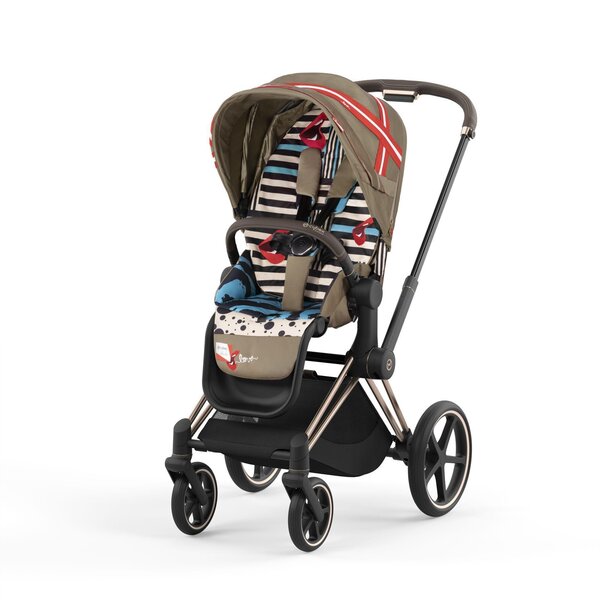 Cybex Priam V4 vankrikomplekt Karolina Kurkova One Love, Rose Gold raamiga - Cybex