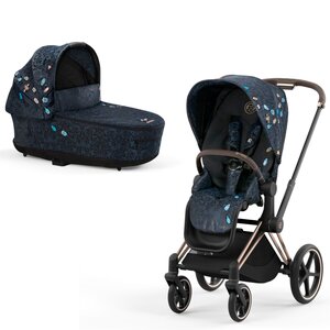 Cybex Priam V4 stroller set Jewels of Nature, Rose Gold frame - Nuna