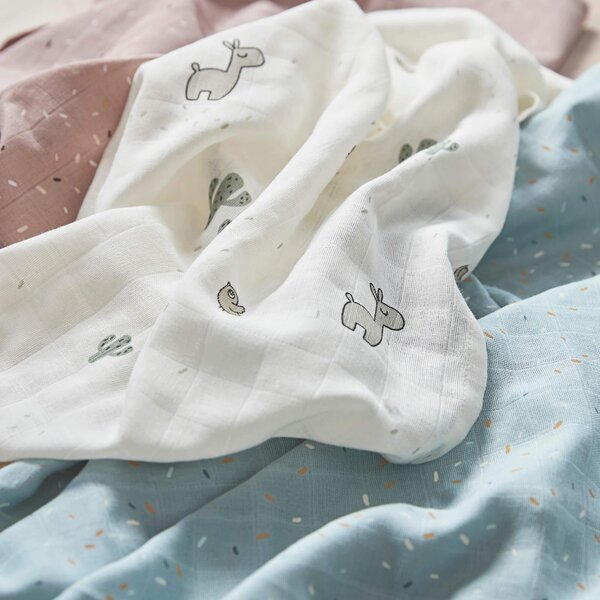 Done by Deer Burp cloth 3-pack, Lalee Sand - Done by Deer